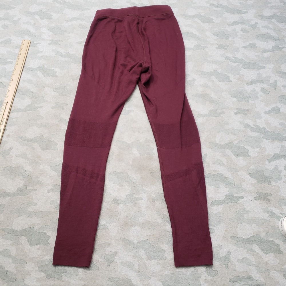 Smartwool Leggings Womens Medium Red Base Layer Intraknit 250 Pull On Outdoors - Picture 9 of 11